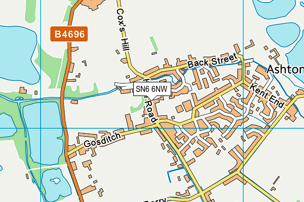 SN6 6NW map - OS VectorMap District (Ordnance Survey) SN6 6NW map - OS VectorMap District (Ordnance Survey)