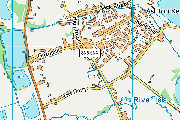 SN6 6NX map - OS VectorMap District (Ordnance Survey)