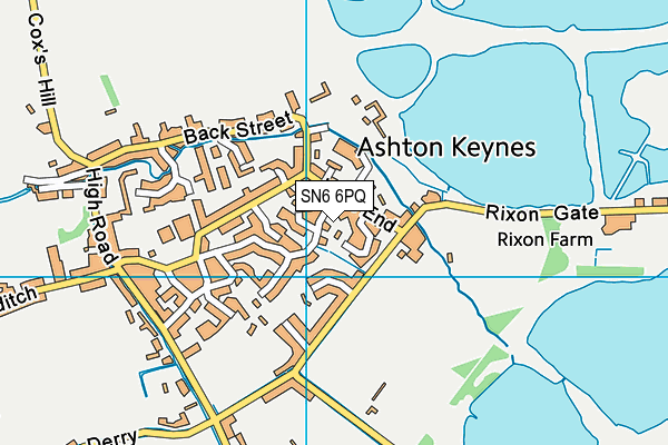 SN6 6PQ map - OS VectorMap District (Ordnance Survey) SN6 6PQ map - OS VectorMap District (Ordnance Survey)