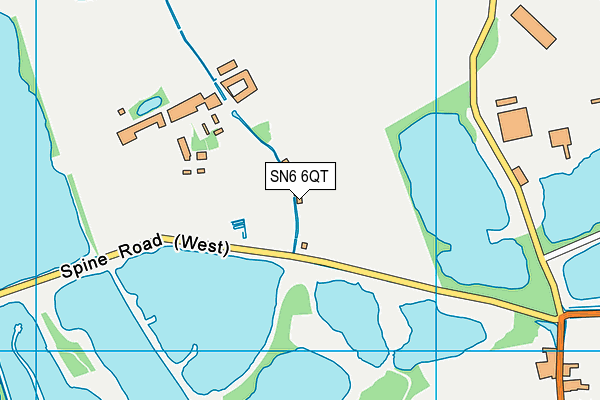 SN6 6QT map - OS VectorMap District (Ordnance Survey)