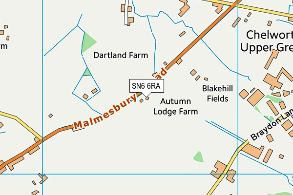 SN6 6RA map - OS VectorMap District (Ordnance Survey) SN6 6RA map - OS VectorMap District (Ordnance Survey)