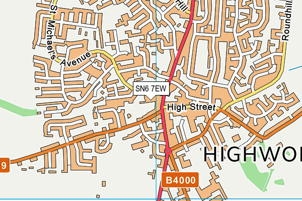 SN6 7EW map - OS VectorMap District (Ordnance Survey) SN6 7EW map - OS VectorMap District (Ordnance Survey)
