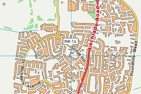 SN6 7JL map - OS VectorMap District (Ordnance Survey)