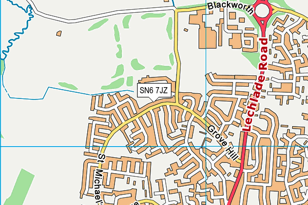SN6 7JZ map - OS VectorMap District (Ordnance Survey) SN6 7JZ map - OS VectorMap District (Ordnance Survey)