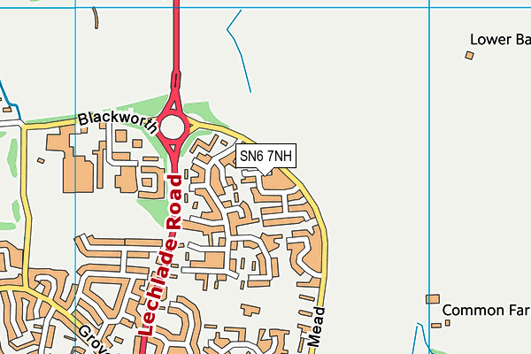 SN6 7NH map - OS VectorMap District (Ordnance Survey) SN6 7NH map - OS VectorMap District (Ordnance Survey)