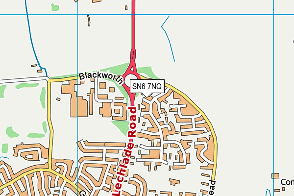 SN6 7NQ map - OS VectorMap District (Ordnance Survey)