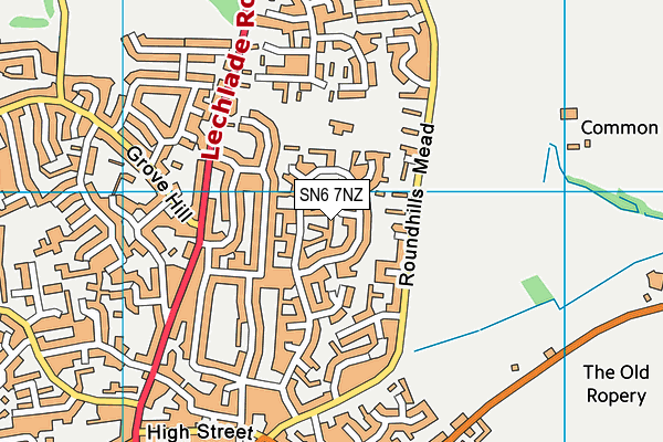 SN6 7NZ map - OS VectorMap District (Ordnance Survey) SN6 7NZ map - OS VectorMap District (Ordnance Survey)