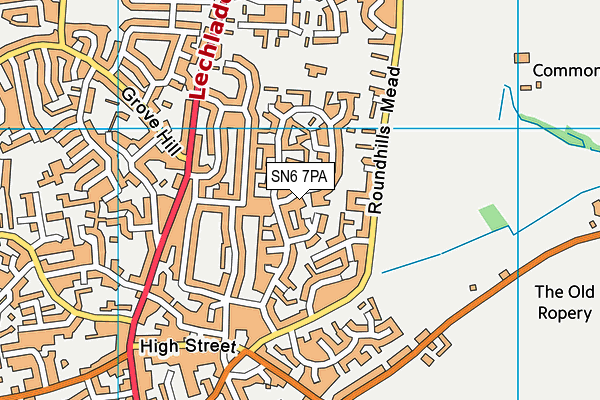 SN6 7PA map - OS VectorMap District (Ordnance Survey) SN6 7PA map - OS VectorMap District (Ordnance Survey)