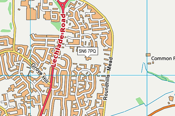 SN6 7PQ map - OS VectorMap District (Ordnance Survey) SN6 7PQ map - OS VectorMap District (Ordnance Survey)