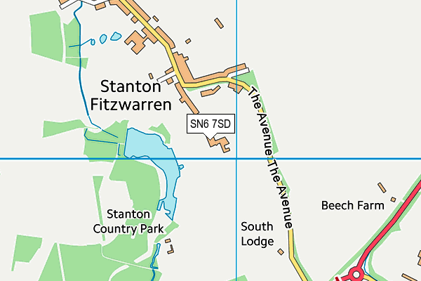 SN6 7SD map - OS VectorMap District (Ordnance Survey)