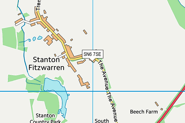 SN6 7SE map - OS VectorMap District (Ordnance Survey)