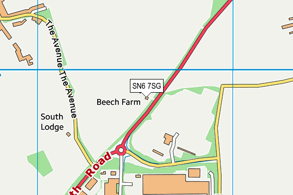 SN6 7SG map - OS VectorMap District (Ordnance Survey) SN6 7SG map - OS VectorMap District (Ordnance Survey)