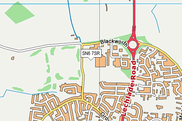 SN6 7SR map - OS VectorMap District (Ordnance Survey) SN6 7SR map - OS VectorMap District (Ordnance Survey)