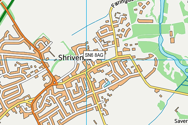 SN6 8AG map - OS VectorMap District (Ordnance Survey) SN6 8AG map - OS VectorMap District (Ordnance Survey)