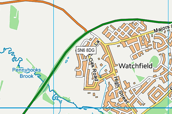 SN6 8DG map - OS VectorMap District (Ordnance Survey) SN6 8DG map - OS VectorMap District (Ordnance Survey)