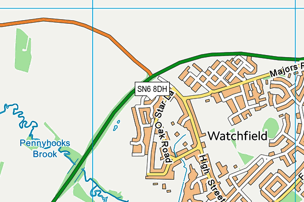 SN6 8DH map - OS VectorMap District (Ordnance Survey) SN6 8DH map - OS VectorMap District (Ordnance Survey)