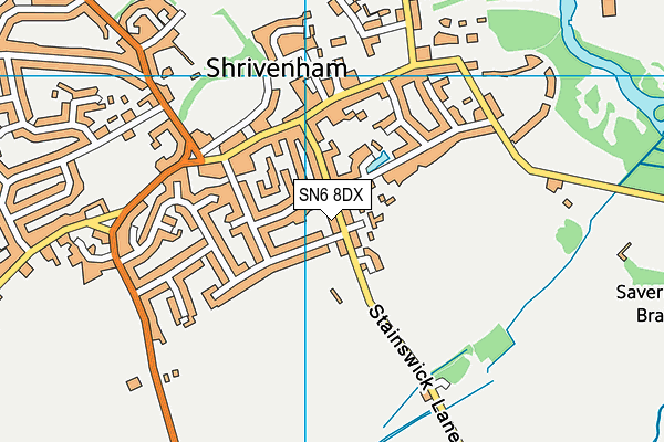 SN6 8DX map - OS VectorMap District (Ordnance Survey) SN6 8DX map - OS VectorMap District (Ordnance Survey)