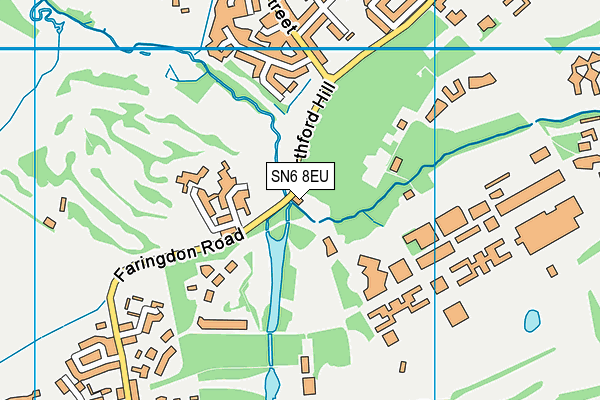 SN6 8EU map - OS VectorMap District (Ordnance Survey) SN6 8EU map - OS VectorMap District (Ordnance Survey)