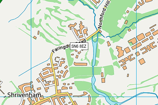SN6 8EZ map - OS VectorMap District (Ordnance Survey) SN6 8EZ map - OS VectorMap District (Ordnance Survey)