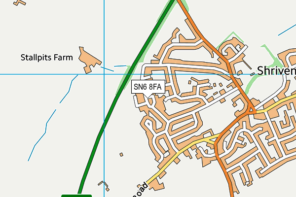 SN6 8FA map - OS VectorMap District (Ordnance Survey) SN6 8FA map - OS VectorMap District (Ordnance Survey)