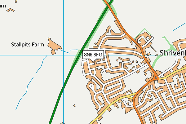 SN6 8FG map - OS VectorMap District (Ordnance Survey) SN6 8FG map - OS VectorMap District (Ordnance Survey)