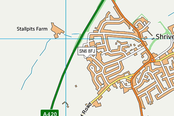SN6 8FJ map - OS VectorMap District (Ordnance Survey) SN6 8FJ map - OS VectorMap District (Ordnance Survey)