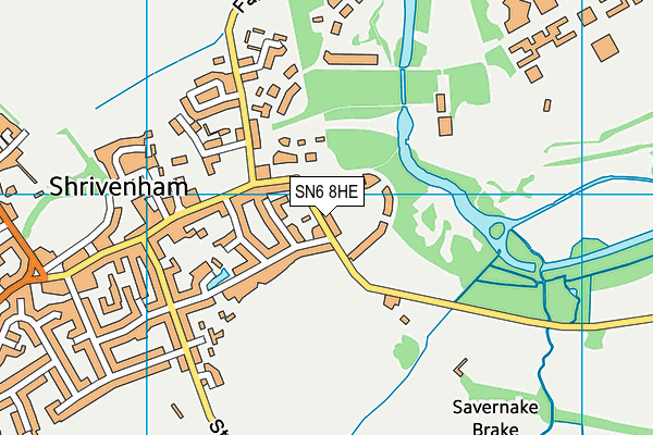 SN6 8HE map - OS VectorMap District (Ordnance Survey) SN6 8HE map - OS VectorMap District (Ordnance Survey)