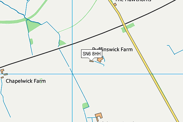 SN6 8HH map - OS VectorMap District (Ordnance Survey) SN6 8HH map - OS VectorMap District (Ordnance Survey)
