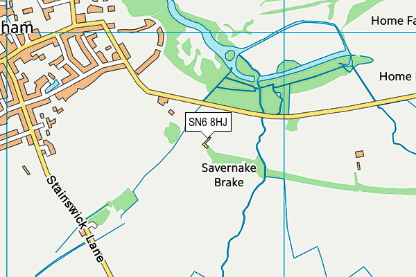 SN6 8HJ map - OS VectorMap District (Ordnance Survey) SN6 8HJ map - OS VectorMap District (Ordnance Survey)