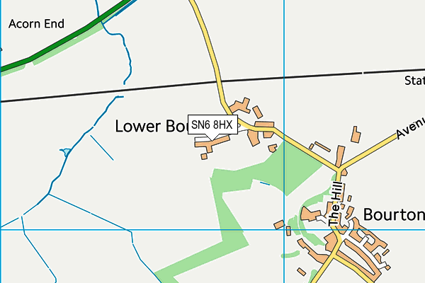 SN6 8HX map - OS VectorMap District (Ordnance Survey) SN6 8HX map - OS VectorMap District (Ordnance Survey)