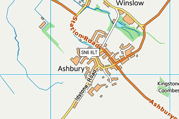 SN6 8LT map - OS VectorMap District (Ordnance Survey) SN6 8LT map - OS VectorMap District (Ordnance Survey)