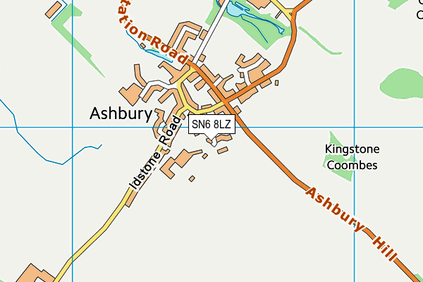SN6 8LZ map - OS VectorMap District (Ordnance Survey) SN6 8LZ map - OS VectorMap District (Ordnance Survey)