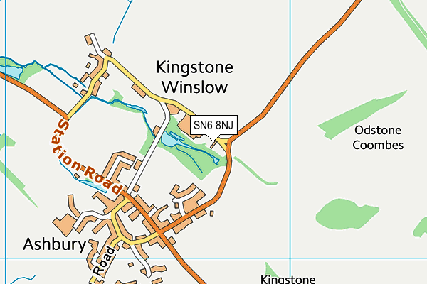 SN6 8NJ map - OS VectorMap District (Ordnance Survey) SN6 8NJ map - OS VectorMap District (Ordnance Survey)
