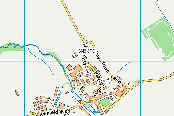 SN6 8PQ map - OS VectorMap District (Ordnance Survey) SN6 8PQ map - OS VectorMap District (Ordnance Survey)