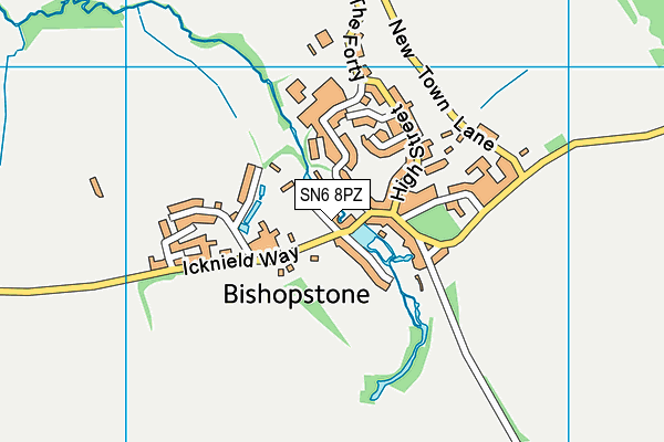 SN6 8PZ map - OS VectorMap District (Ordnance Survey) SN6 8PZ map - OS VectorMap District (Ordnance Survey)