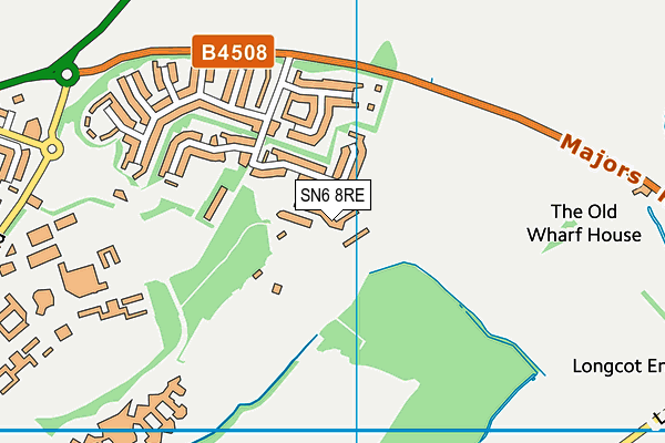 SN6 8RE map - OS VectorMap District (Ordnance Survey) SN6 8RE map - OS VectorMap District (Ordnance Survey)