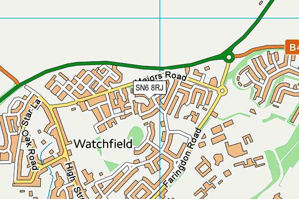 SN6 8RJ map - OS VectorMap District (Ordnance Survey) SN6 8RJ map - OS VectorMap District (Ordnance Survey)