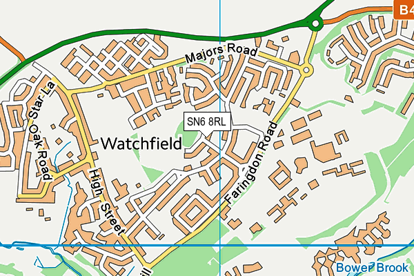SN6 8RL map - OS VectorMap District (Ordnance Survey) SN6 8RL map - OS VectorMap District (Ordnance Survey)