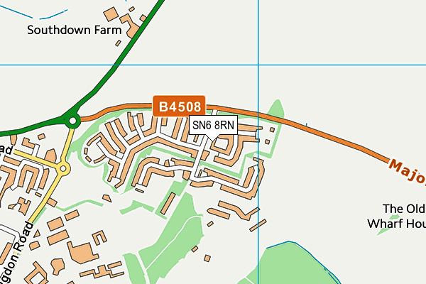 SN6 8RN map - OS VectorMap District (Ordnance Survey) SN6 8RN map - OS VectorMap District (Ordnance Survey)