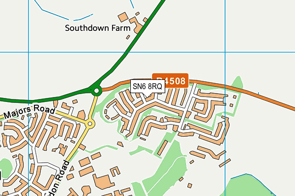 SN6 8RQ map - OS VectorMap District (Ordnance Survey) SN6 8RQ map - OS VectorMap District (Ordnance Survey)