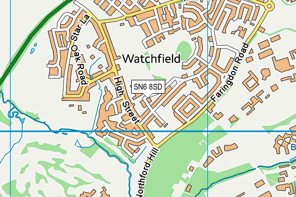 SN6 8SD map - OS VectorMap District (Ordnance Survey) SN6 8SD map - OS VectorMap District (Ordnance Survey)