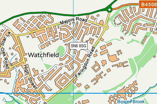 SN6 8SG map - OS VectorMap District (Ordnance Survey) SN6 8SG map - OS VectorMap District (Ordnance Survey)