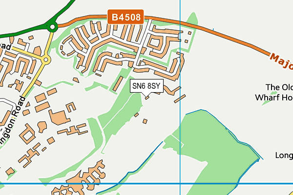 SN6 8SY map - OS VectorMap District (Ordnance Survey) SN6 8SY map - OS VectorMap District (Ordnance Survey)