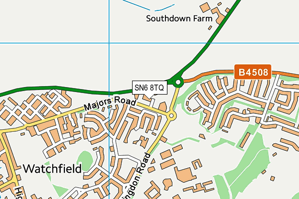 SN6 8TQ map - OS VectorMap District (Ordnance Survey) SN6 8TQ map - OS VectorMap District (Ordnance Survey)