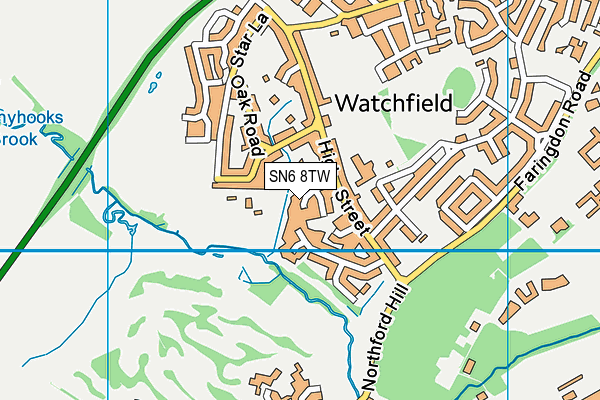 SN6 8TW map - OS VectorMap District (Ordnance Survey) SN6 8TW map - OS VectorMap District (Ordnance Survey)