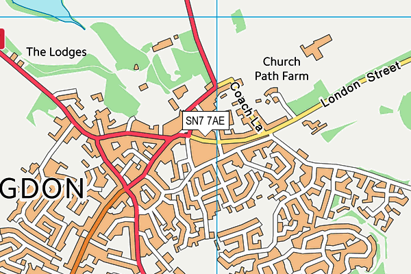 SN7 7AE map - OS VectorMap District (Ordnance Survey) SN7 7AE map - OS VectorMap District (Ordnance Survey)