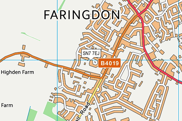 SN7 7EJ map - OS VectorMap District (Ordnance Survey) SN7 7EJ map - OS VectorMap District (Ordnance Survey)
