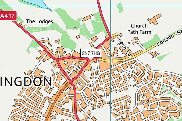 SN7 7HG map - OS VectorMap District (Ordnance Survey) SN7 7HG map - OS VectorMap District (Ordnance Survey)