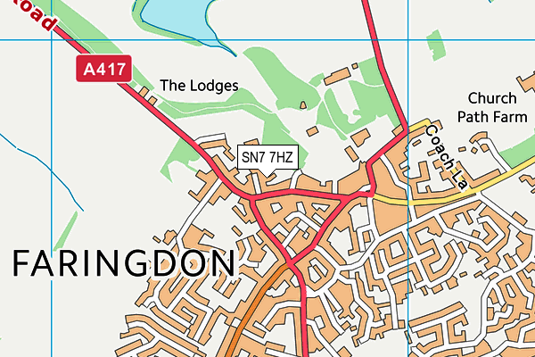 SN7 7HZ map - OS VectorMap District (Ordnance Survey) SN7 7HZ map - OS VectorMap District (Ordnance Survey)