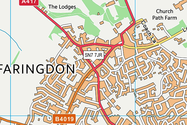 SN7 7JR map - OS VectorMap District (Ordnance Survey) SN7 7JR map - OS VectorMap District (Ordnance Survey)